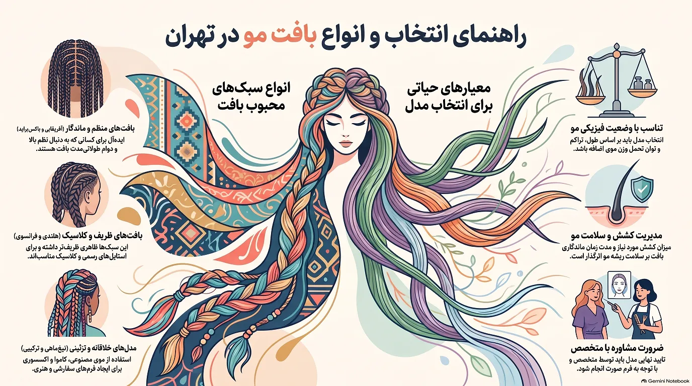 راهنمای انتخاب مدل بافت مو