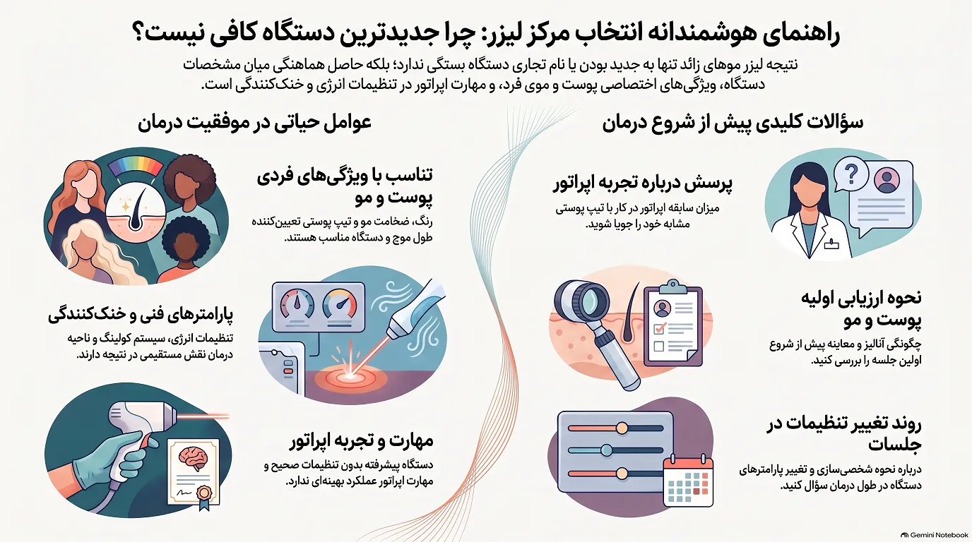 راهنمای انتخاب مرکز لیزر