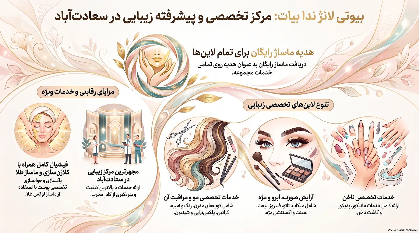 خدمات مرکز تخصصی زیبایی سعادت آباد